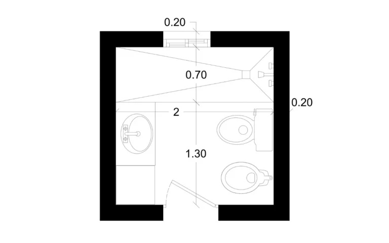 PLANO DE BAÑO DE 2m x 2m - Imagen destacada